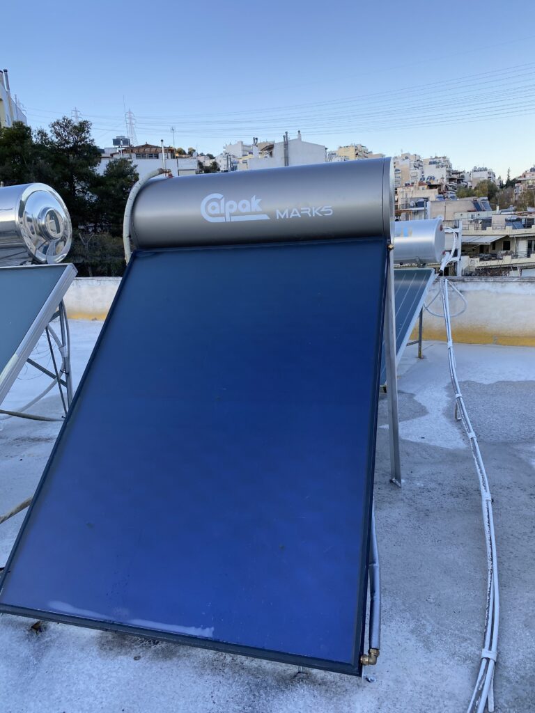 Εγκατάσταση ηλιακού θερμοσίφωνα Calpak Mark 5 200 λίτρα energy side