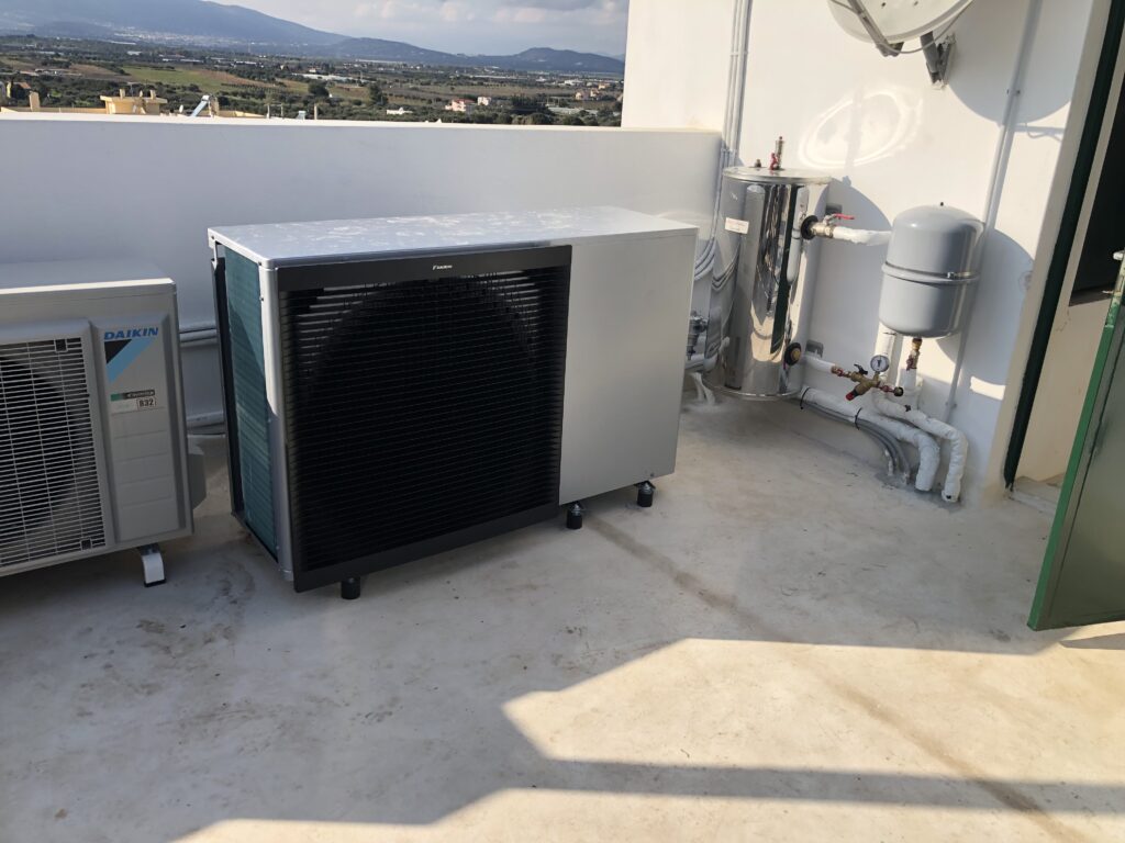 Εγκατάσταση αντλίας θερμότητας Daikin 11kW energyside, energy side